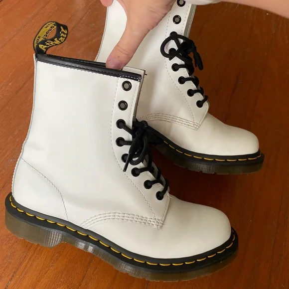 White Doc Martens NWOT - Picture 2 of 8